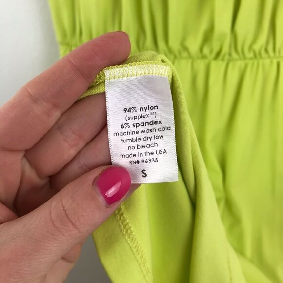 Susana Monaco neon‎ yellow sleeveless ruffle mini dress - Picture 4 of 5